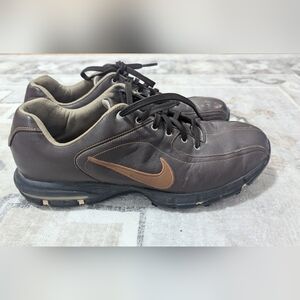 Nike Air Zoom Revive Golf Shoes Mens size 9  Brown Leather